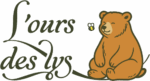 logo ours des lys miels et produits de la ruche