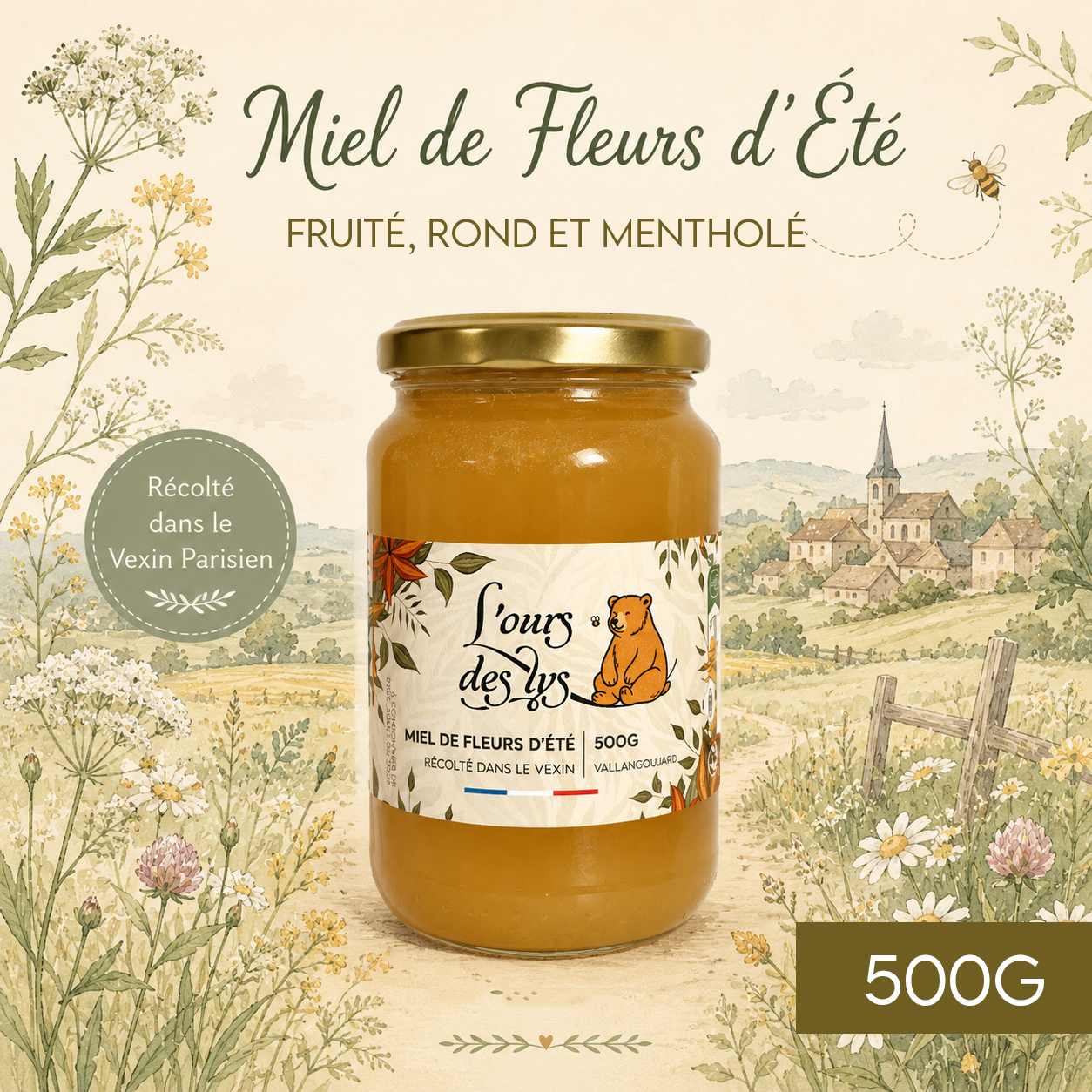 miel d'été du vexin 500g miel d'été du vexin 500g