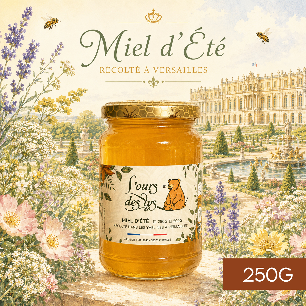 miel d'été de versailles 250g miel d'été de versailles 250g